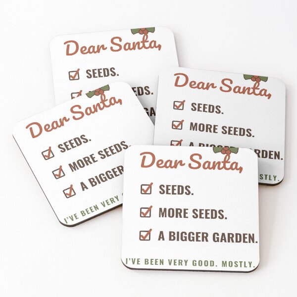 Item preview, Dear Santa Seeds More Seeds A Bigger Garden Funny Christmas Gardener designed and sold by HenAndHeller.