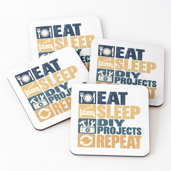 Item preview, Eat Sleep DIY Projects Repeat Do It Yourself Handyman Crafter Hobby designed and sold by SkeletonsDanger.
