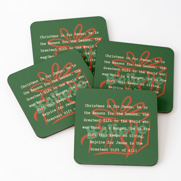 Item preview, Christian Christmas Believe Jesus Faith Reason For the Season Gift Bible Verse designed and sold by Forevermore.