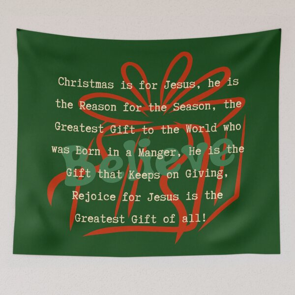 Item preview, Christian Christmas Believe Jesus Faith Reason For the Season Gift Bible Verse designed and sold by Forevermore.