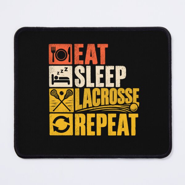 Item preview, Eat Sleep Lacrosse Repeat Player Athlete Fan designed and sold by JonesFlora2025.