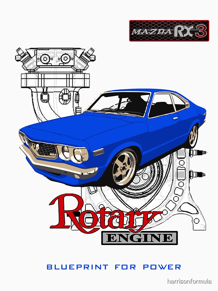 Mazda Rotary RX3 Savanna GT  Essential T-Shirt for Sale by harrisonformula