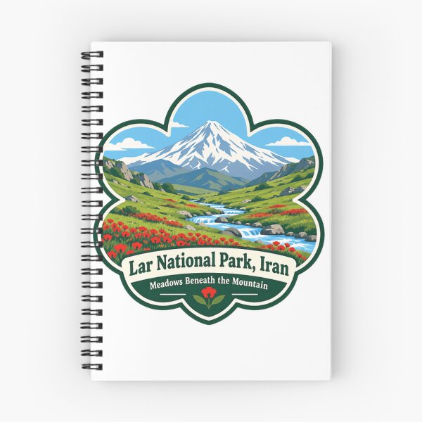 Item preview, Lar National Park, Iran Meadows Beneath The Mountain National Park Travel Hiking Explorer designed and sold by Simsimah26Parks.