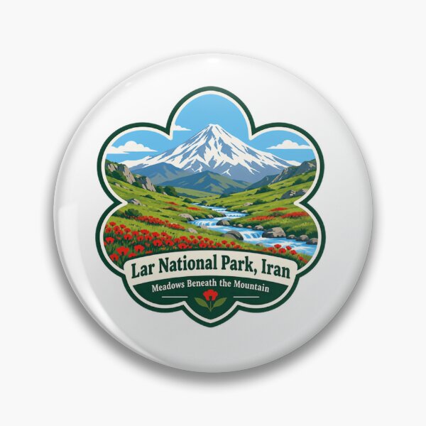 Item preview, Lar National Park, Iran Meadows Beneath The Mountain National Park Travel Hiking Explorer designed and sold by Simsimah26Parks.