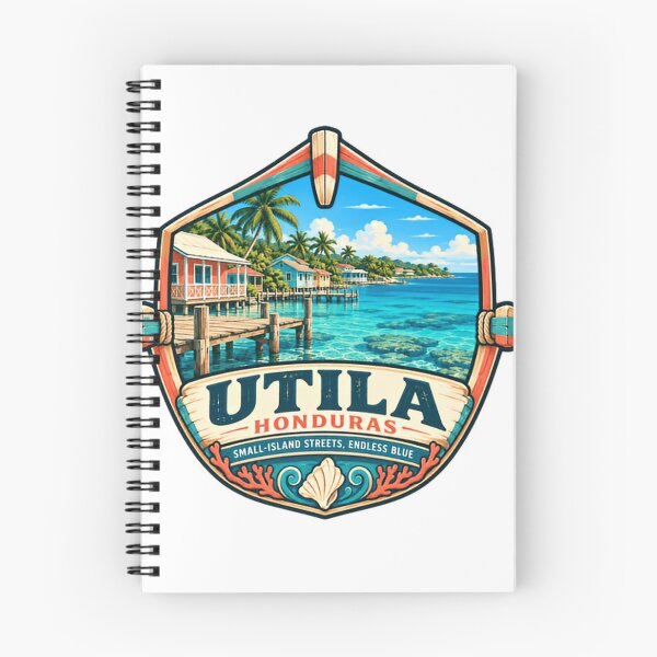 Item preview, Utila Honduras Small Island Streets, Endless Blue Caribbean Travel Vacation designed and sold by Simsimah26Parks.