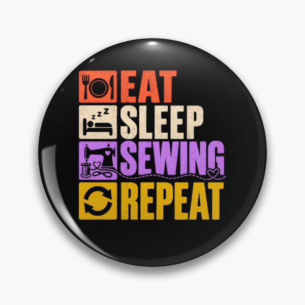 Item preview, Eat Sleep Sewing Repeat Sewing Hobby Seamstress Quilter Gift designed and sold by JonesFlora2025.