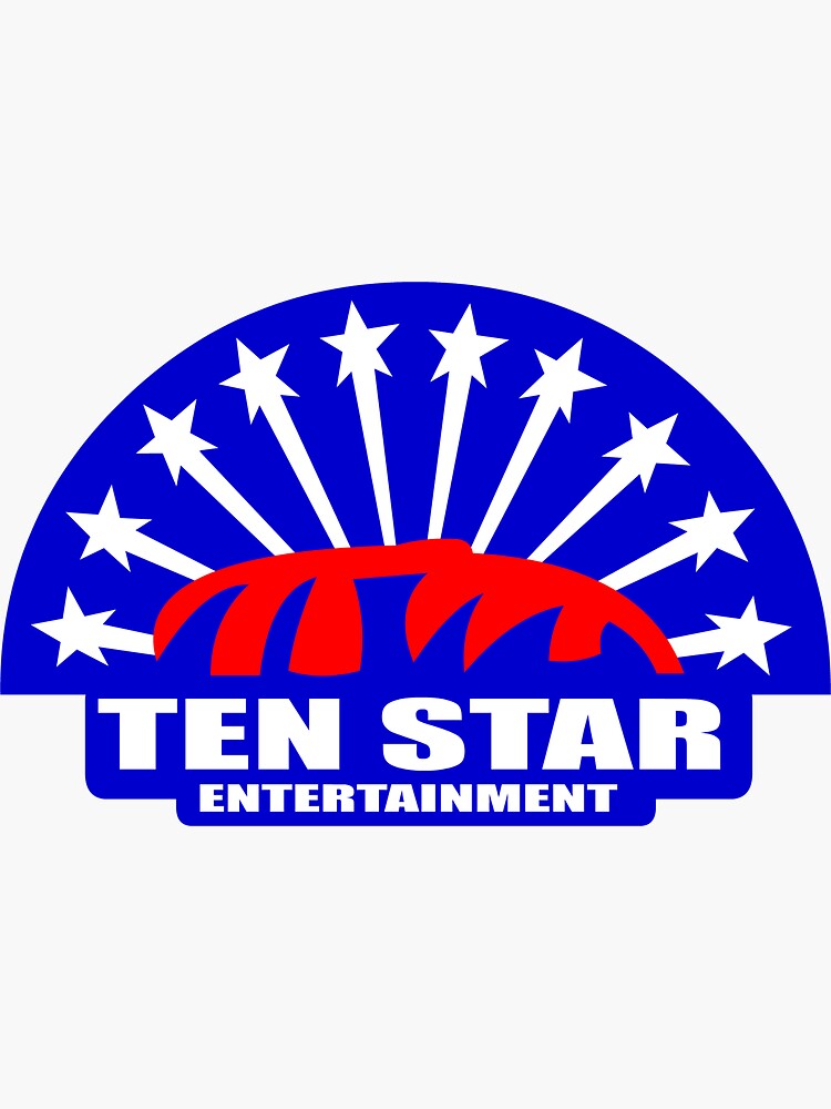 "TEN STAR ENTERTAINMENT" Sticker by Flemishdog Redbubble