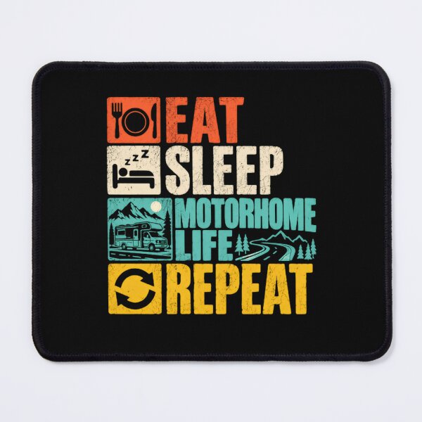 Item preview, Eat Sleep Motorhome Life Repeat RV Camper Lifestyle designed and sold by RetroMini2026.
