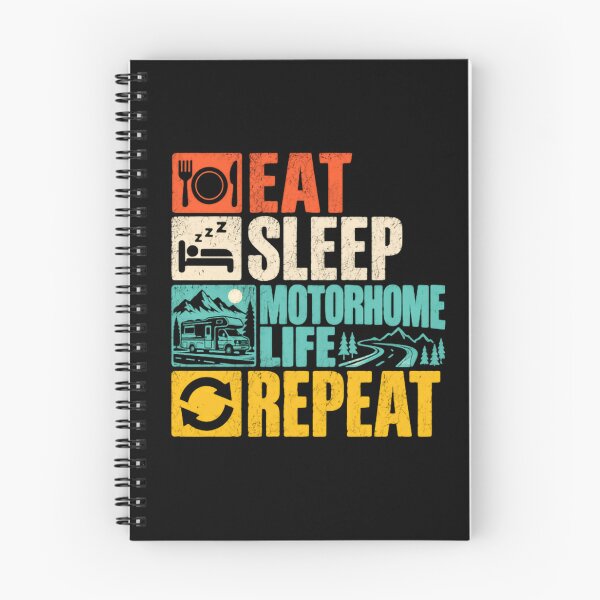 Item preview, Eat Sleep Motorhome Life Repeat RV Camper Lifestyle designed and sold by RetroMini2026.