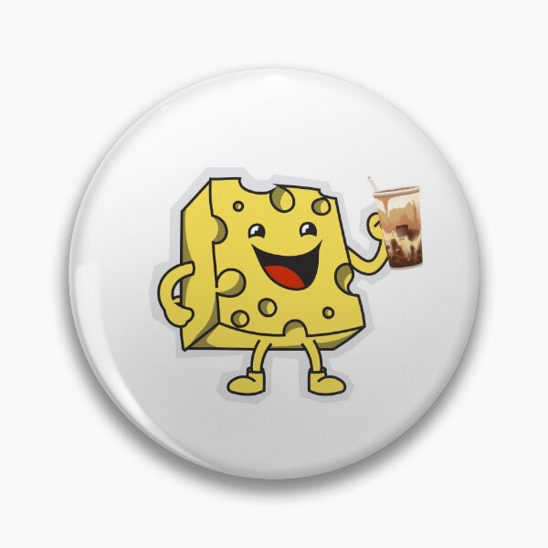 Item preview, Funny Yellow Cheese Block Holding Iced Milk Tea designed and sold by Esraasamir1995.