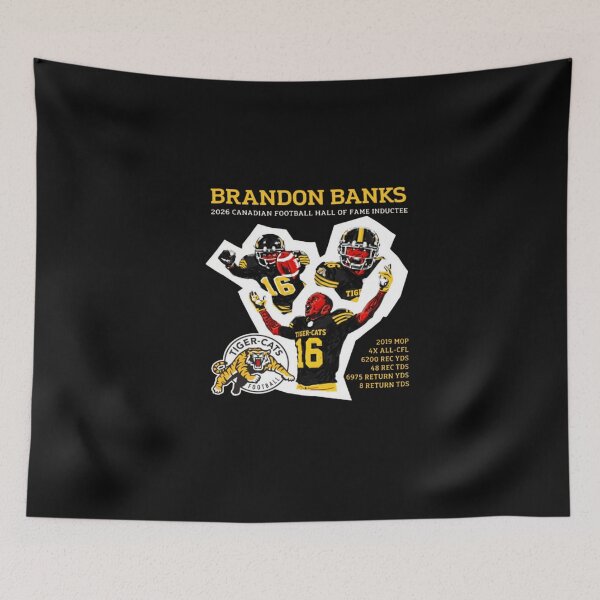 Item preview, Brandon Banks 2026 Canadian Football Hall Of Fame Inductee designed and sold by HSMGallery.