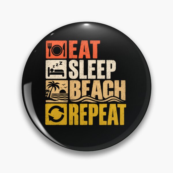 Item preview, Eat Sleep Beach Repeat Summer Vacation Beach Lover Holiday designed and sold by JonesFlora2025.