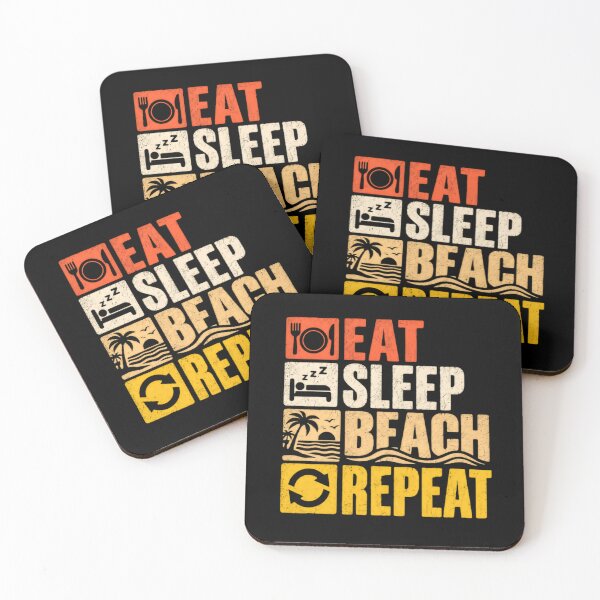 Item preview, Eat Sleep Beach Repeat Summer Vacation Beach Lover Holiday designed and sold by JonesFlora2025.