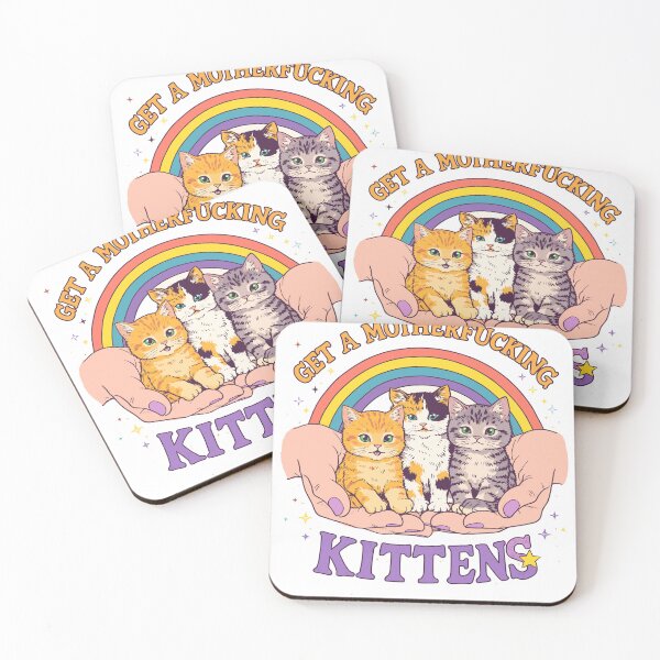 Item preview, Get A Motherfucking Kittens designed and sold by Matinez Pink.