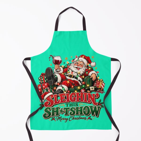 Item preview, Sleighin’ This Sh*tshow – Funny Drunk Santa Christmas designed and sold by Flower Magic .