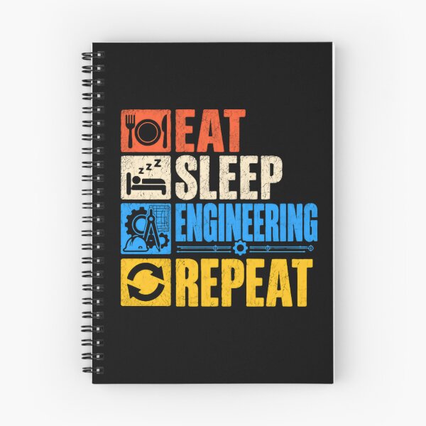 Item preview, Eat Sleep Engineering Repeat Engineer Profession Life designed and sold by RetroMini2026.