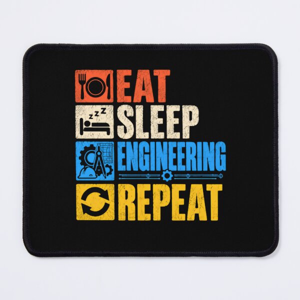Item preview, Eat Sleep Engineering Repeat Engineer Profession Life designed and sold by RetroMini2026.