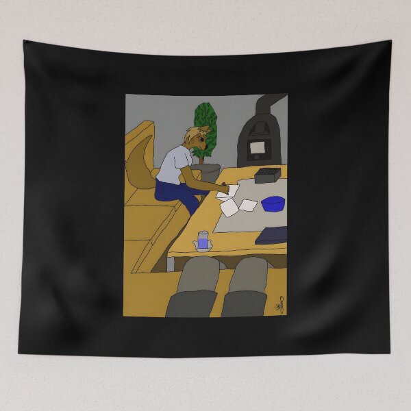 Item preview, Cozy Writing Fox Illustration designed and sold by J-Mindful.