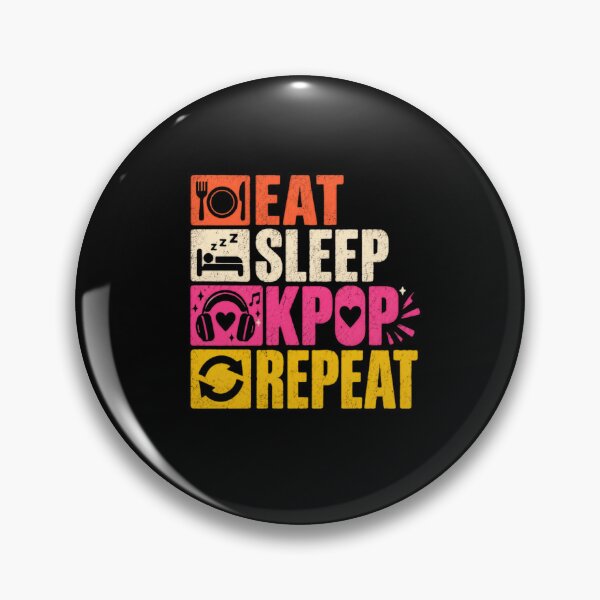 Item preview, Eat Sleep Kpop Repeat KPOP Fan Korean Pop Music Lover designed and sold by RetroMini2026.