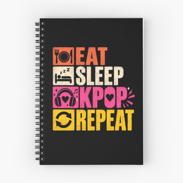 Item preview, Eat Sleep Kpop Repeat KPOP Fan Korean Pop Music Lover designed and sold by RetroMini2026.