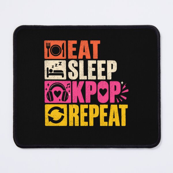 Item preview, Eat Sleep Kpop Repeat KPOP Fan Korean Pop Music Lover designed and sold by RetroMini2026.