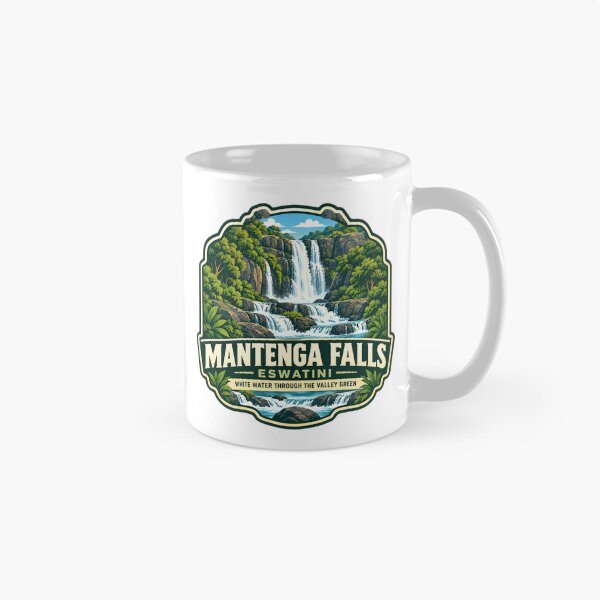 Item preview, Mantenga Falls Eswatini White Water Through The Valley Green Africa Travel Souvenir designed and sold by Simsimah26Parks.