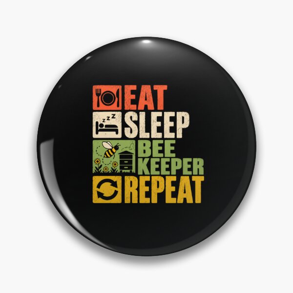 Item preview, Eat Sleep Bee Keeper Repeat Beekeeping Apiarist Hobbyist designed and sold by RetroMini2026.