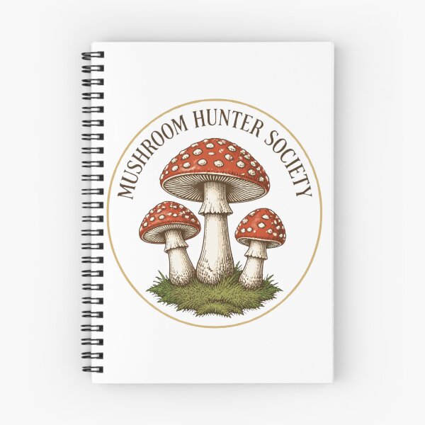 Item preview, Mushroom Hunter Society Vintage Botanical Mushroom Foraging Design designed and sold by The Vault Shop.