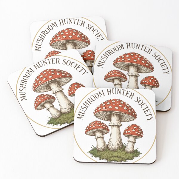 Item preview, Mushroom Hunter Society Vintage Botanical Mushroom Foraging Design designed and sold by The Vault Shop.