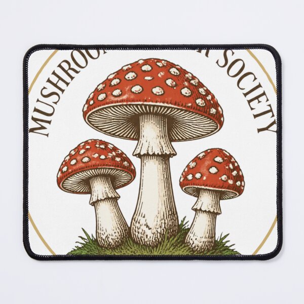 Item preview, Mushroom Hunter Society Vintage Botanical Mushroom Foraging Design designed and sold by The Vault Shop.