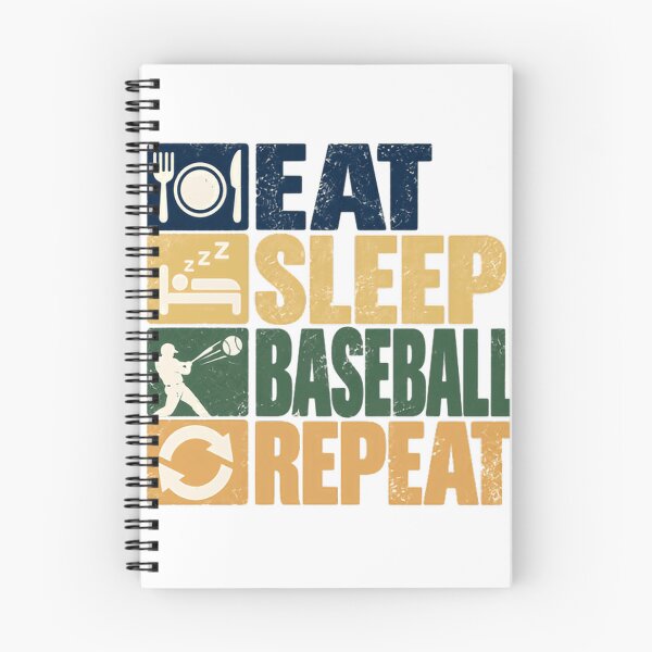Item preview, Eat Sleep Baseball Repeat Baseball Fan Player Hobby designed and sold by SEEM-drawing.