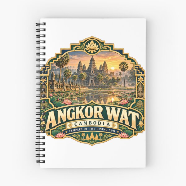 Item preview, Angkor Wat Cambodia Temples Of The Rising Sun Travel Souvenir Southeast Asia designed and sold by Simsimah26Parks.