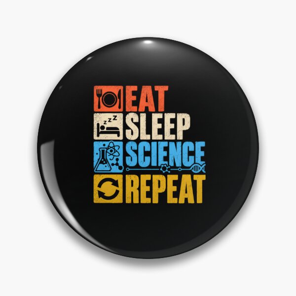 Item preview, Eat Sleep Science Repeat Science Student Teacher Enthusiast designed and sold by RetroMini2026.