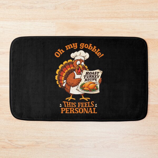 Item preview, Funny Thanksgiving Turkey Chef - Oh My Gobble! -  designed and sold by Made by Tamar.