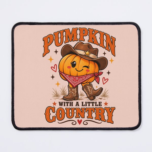 Item preview, Pumpkin With A Little Country – Cute Cowboy Pumpkin Western Fall designed and sold by Sanika arts .