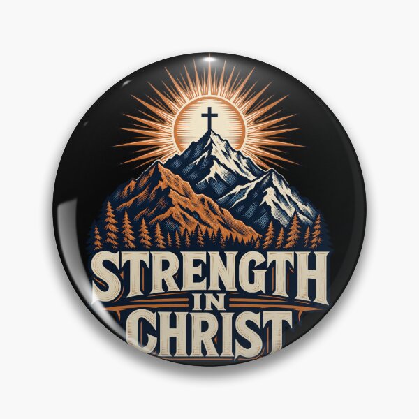 Item preview, Strength in Christ, Mountain Sunrise Cross Graphic designed and sold by haitrieuic96.