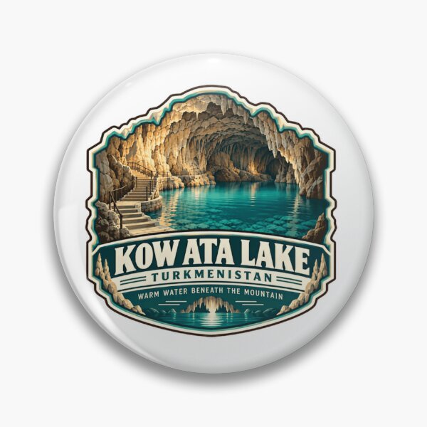 Item preview, Kowata Lake Turkmenistan Warm Water Beneath The Mountain Travel Destination Souvenir designed and sold by Simsimah26Parks.