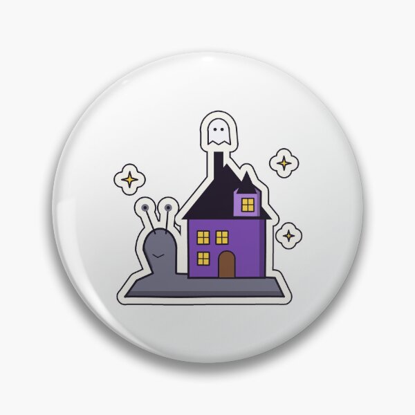 Item preview, Haunted House Snail Halloween Ghost designed and sold by Anaqosta.