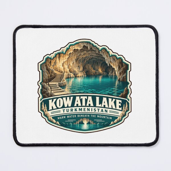 Item preview, Kowata Lake Turkmenistan Warm Water Beneath The Mountain Travel Destination Souvenir designed and sold by Simsimah26Parks.