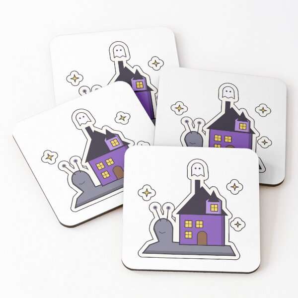 Item preview, Haunted House Snail Halloween Ghost designed and sold by Anaqosta.