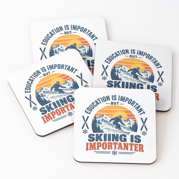 Item preview, Education Is Important But Skiing Is Importanter Skier Winter Sports Lover designed and sold by NeedForParks.