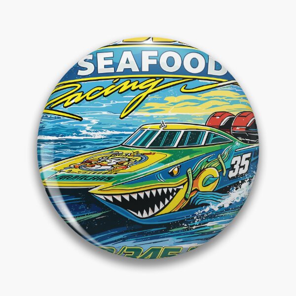 Item preview, Bubba's Seafood Racing Boat Poster designed and sold by Matinez Pink.