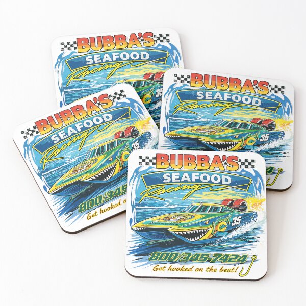Item preview, Bubba's Seafood Racing Boat Poster designed and sold by Matinez Pink.