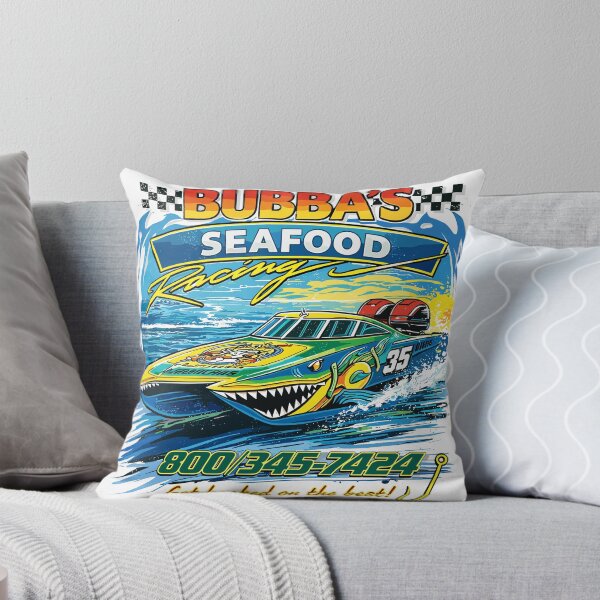 Item preview, Bubba's Seafood Racing Boat Poster designed and sold by Matinez Pink.