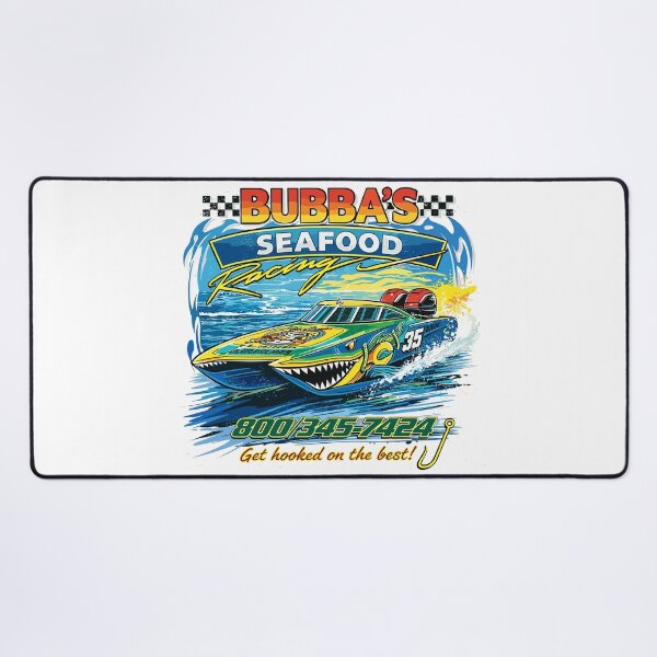 Item preview, Bubba's Seafood Racing Boat Poster designed and sold by Matinez Pink.