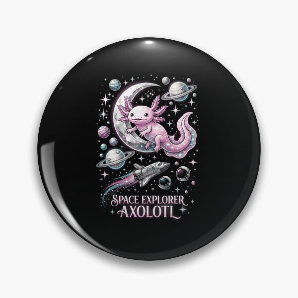 Item preview, Space Explorer Axolotl Cute Cosmic Adventure Design designed and sold by MiALopezArt.