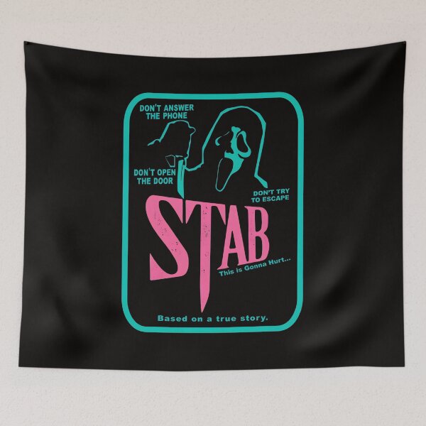 Item preview, Retro Neon Slasher Movie Warning  designed and sold by farris-emel-art.