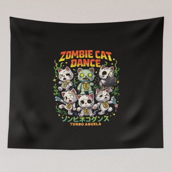 Item preview, Zombie Cat Dance Poster designed and sold by Matinez Pink.