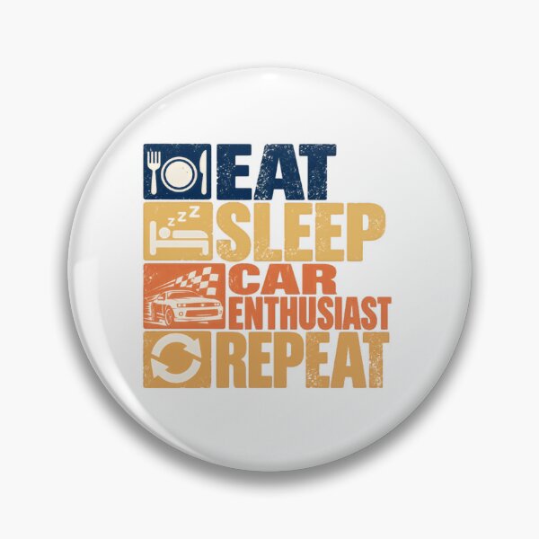 Item preview, Eat Sleep Car Enthusiast Repeat Automotive Gearhead Hobby designed and sold by SkeletonsDanger.