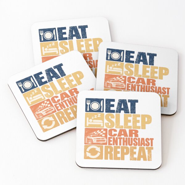 Item preview, Eat Sleep Car Enthusiast Repeat Automotive Gearhead Hobby designed and sold by SkeletonsDanger.